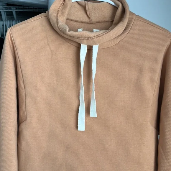 Madewell Loungewear Rust Cowlneck Sweatshirt, NWOT - Picture 3 of 7